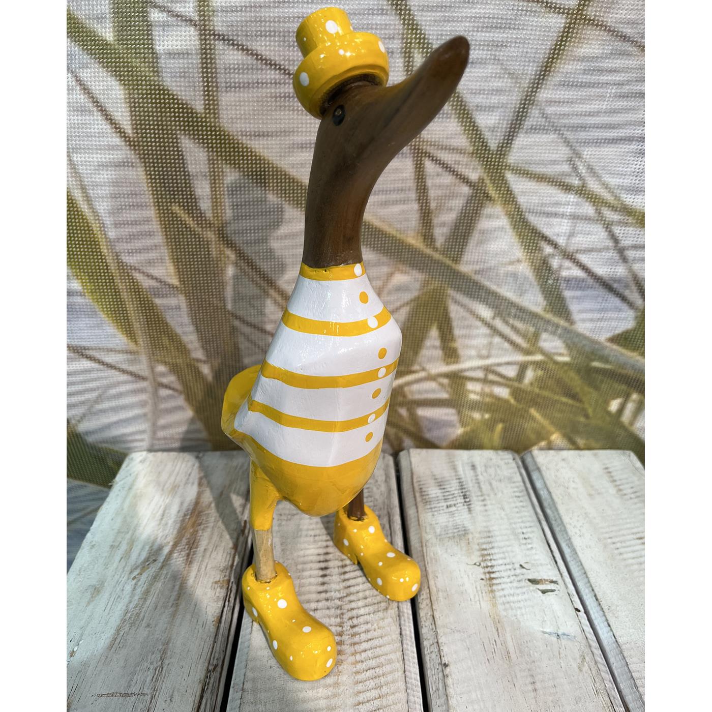 Ente geringelt 25 cm gelb