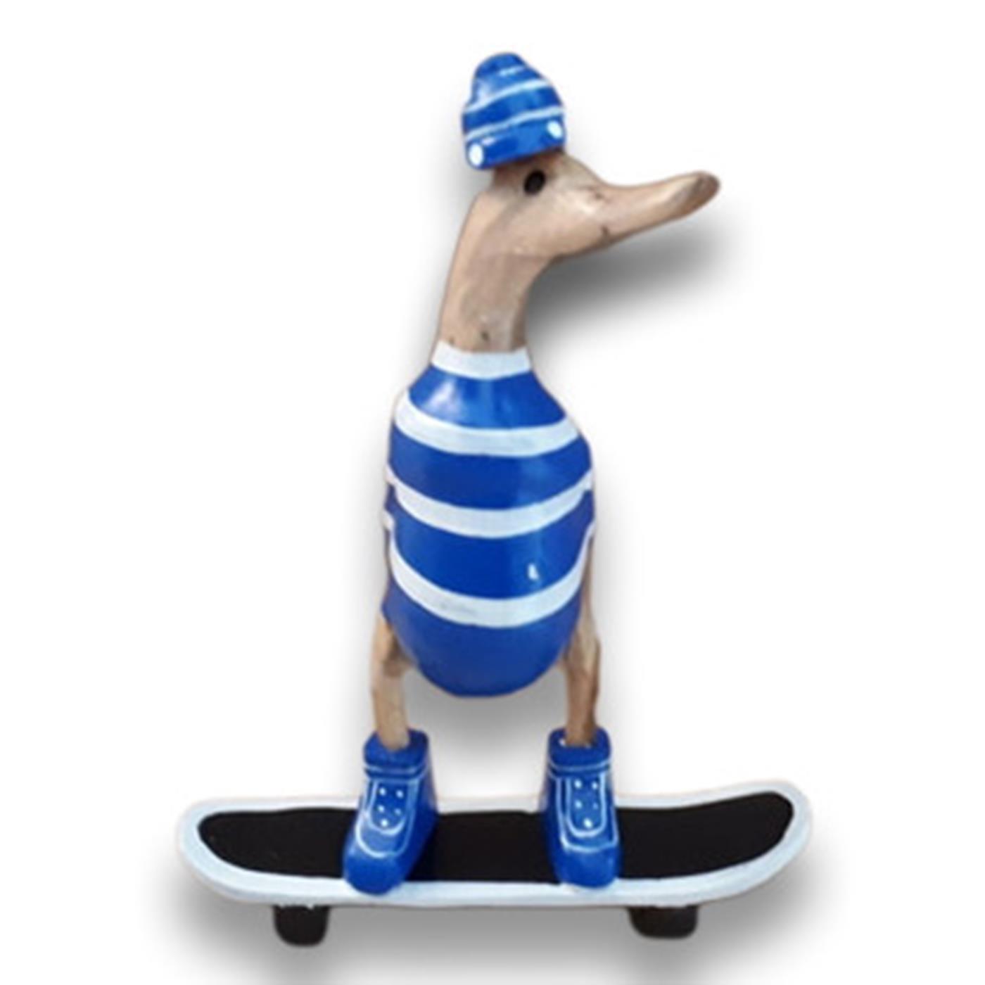 Ente mit Skateboard 25 cm